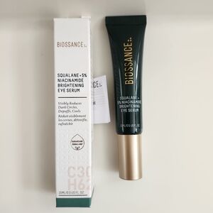 Biossance Squalane + 5% Niacinamide Brightening Eye Serum 15 ml/0.5 oz NIB